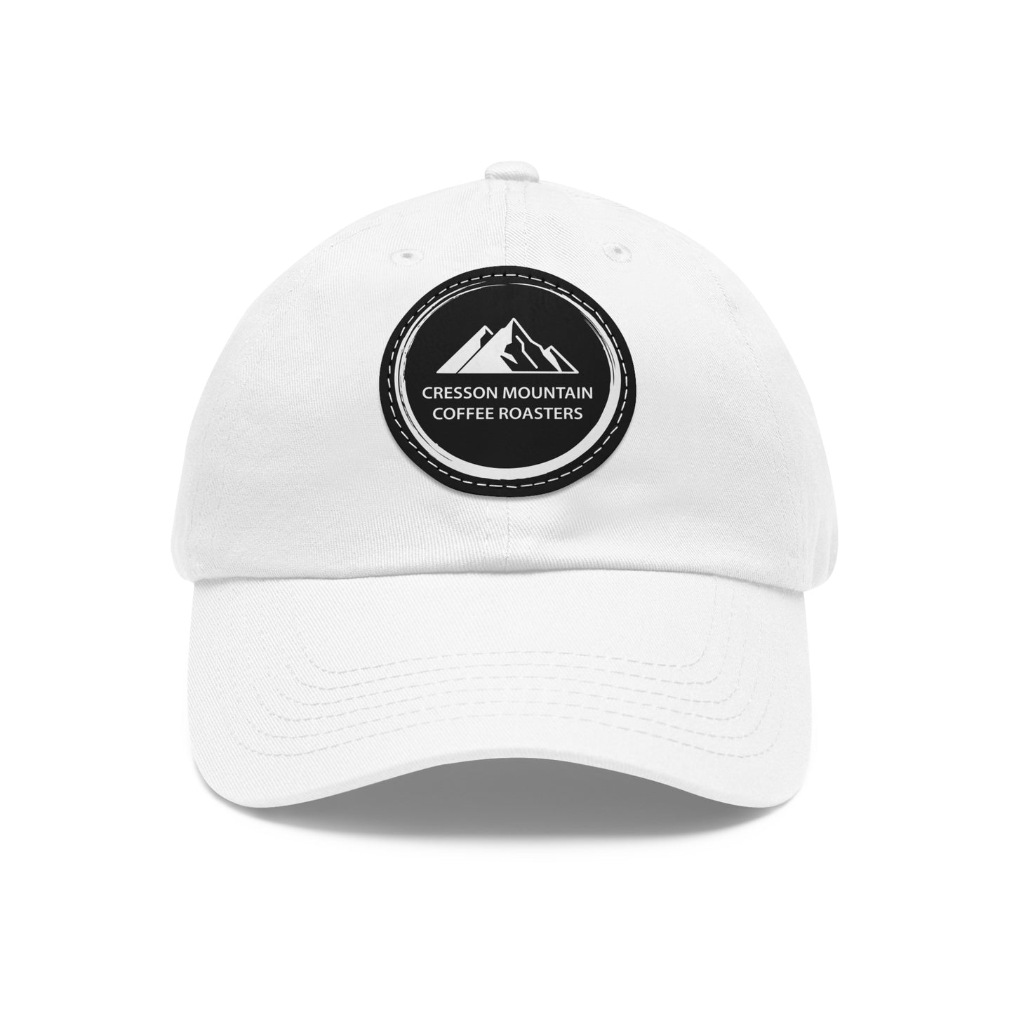 Hat with Leather Patch (Round)