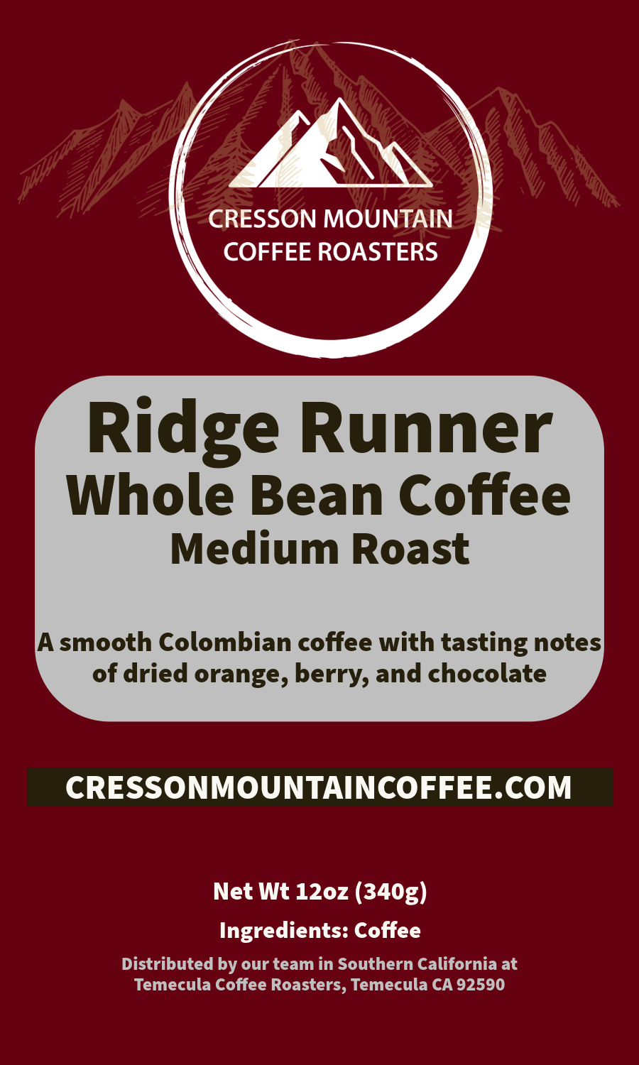 Ridge Runner Whole Bean