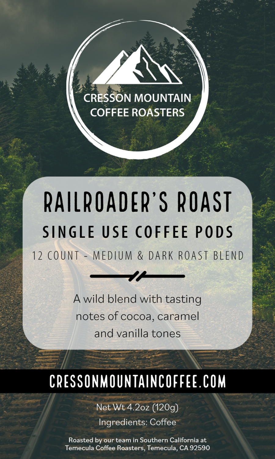 Railroader's Roast Pods – Cresson Mountain Coffee Roasters